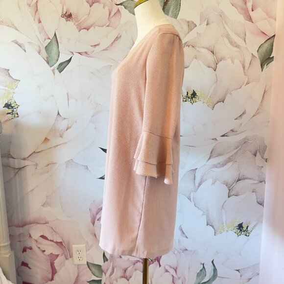 Charles Henry Women's Pink Bell Sleeve Dress Size XS - Picture 2 of 8